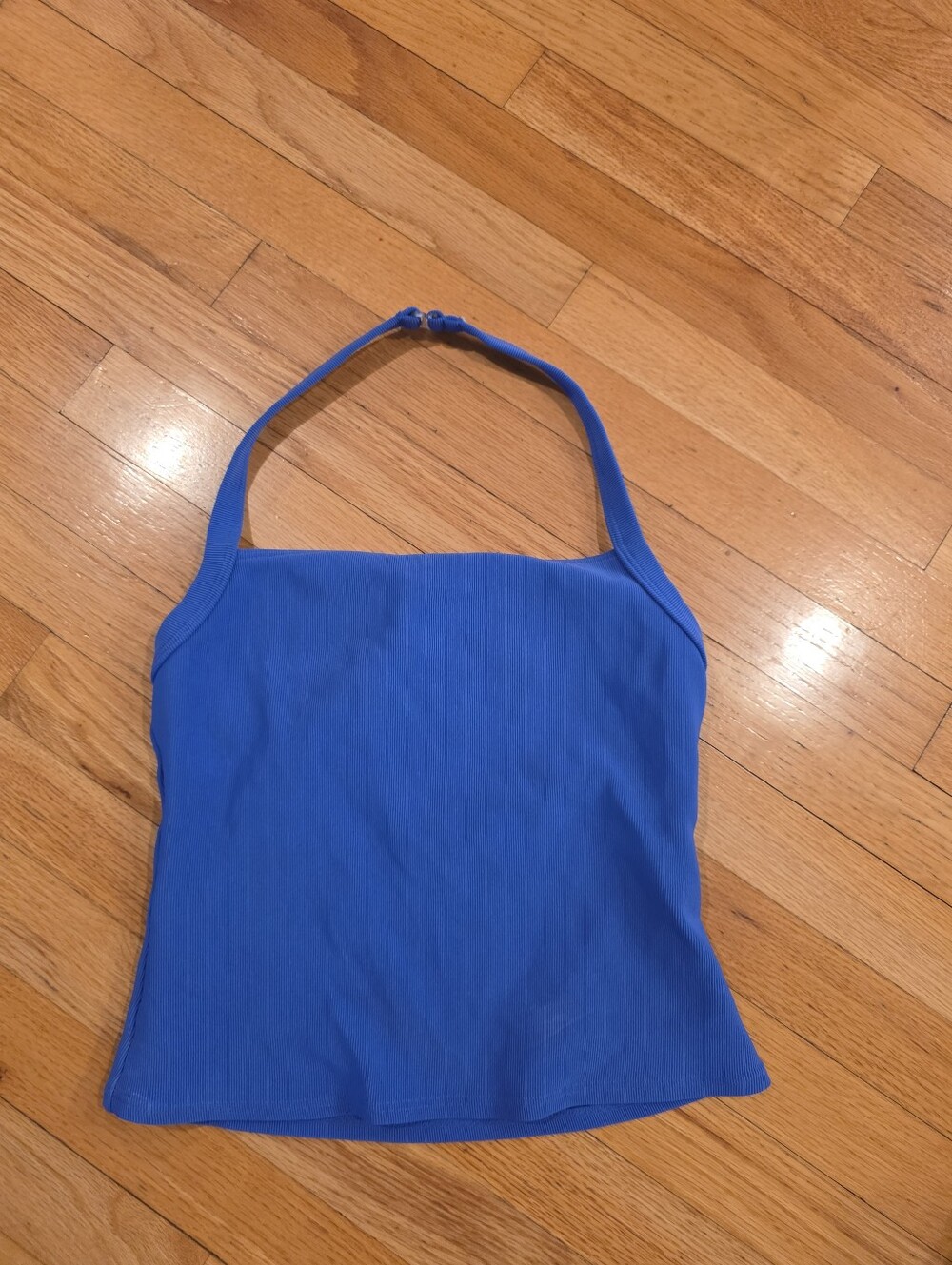 Lands' End Royal Blue Halter Swim Top
